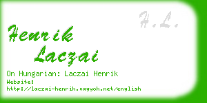 henrik laczai business card